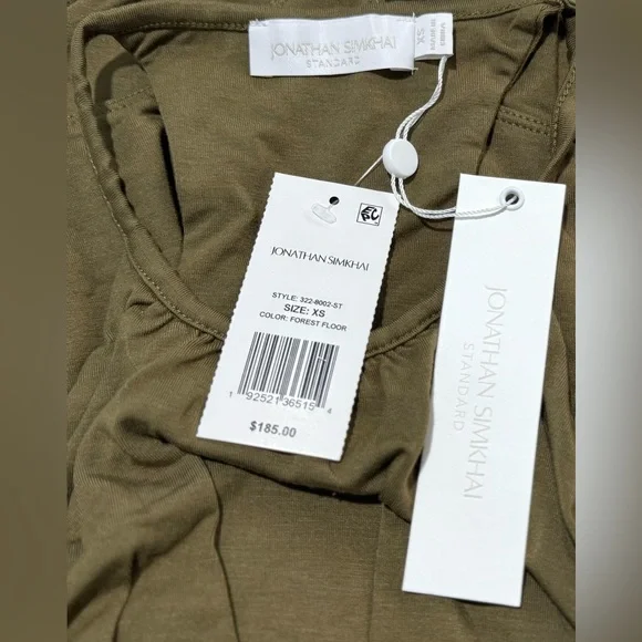 Jonathan Simkhai NWT Elara Stretch Jersey Bodysuit